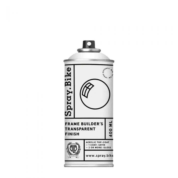 spray bike frame builders transparent finish