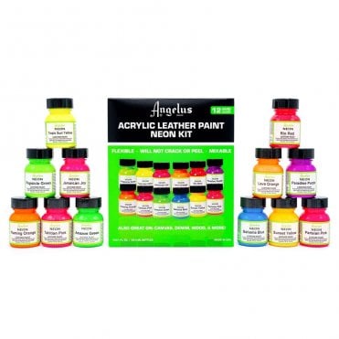 Acrylic Leather Paint - Neon Kit (12)