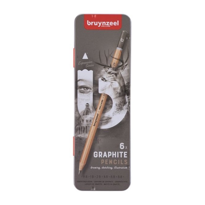 Bruynzeel 6 Graphite Pencil Set