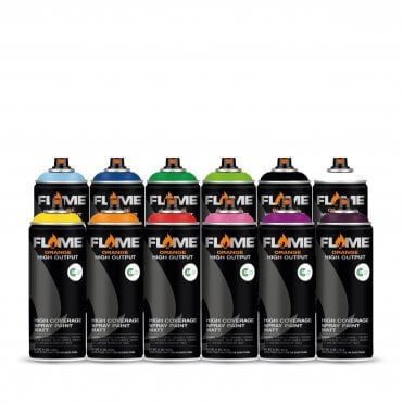 Orange Spray Paint - 12 Can Pack