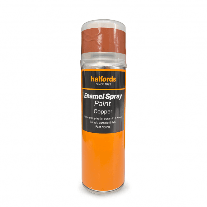Halfords Enamel Spray Paint - Copper