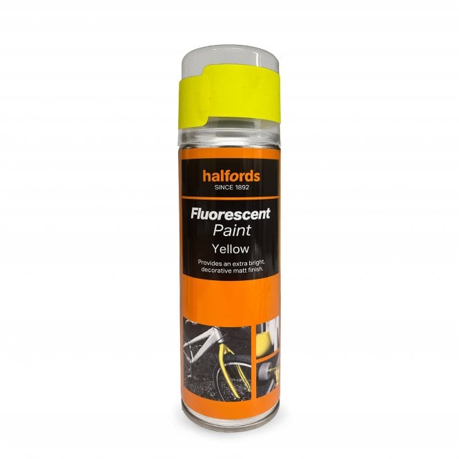 Halfords Fluorescent Paint - Yellow