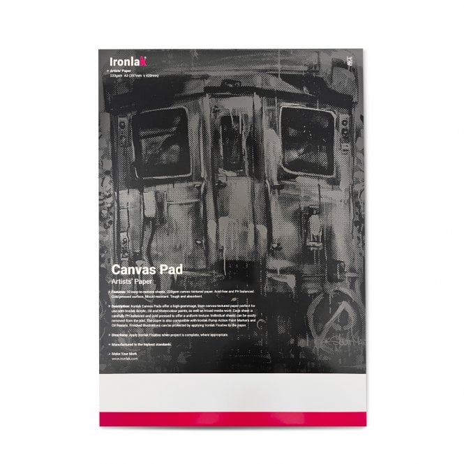 Ironlak Artists' Paper - Canvas Pad A3