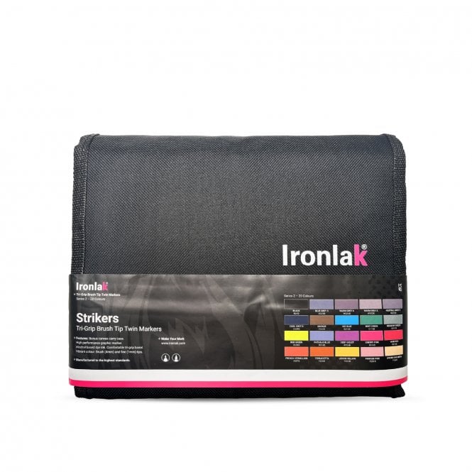 Ironlak Strikers - Tri-Grip Brush Tip Twin Marker - Series 2