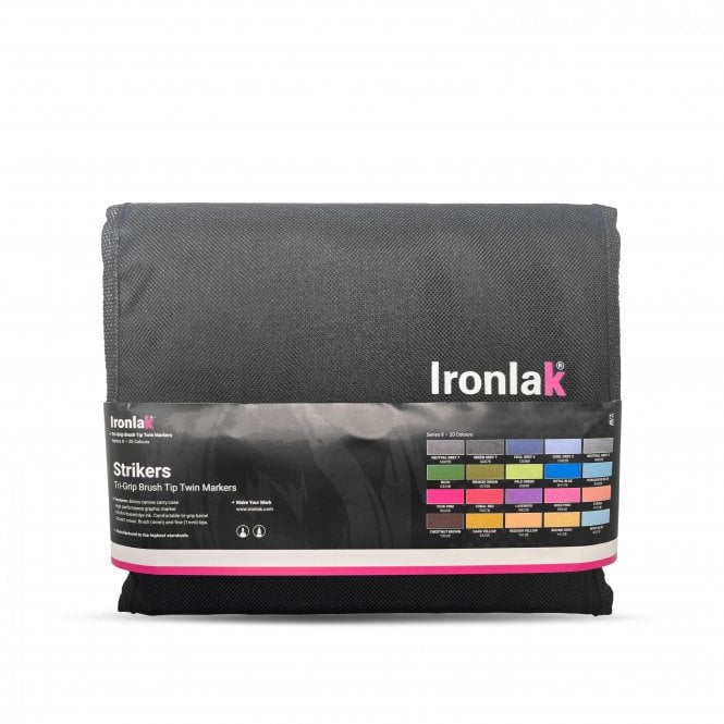 Ironlak Strikers - Tri-Grip Brush Tip Twin Marker - Series 8