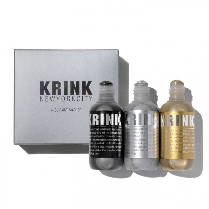 KRINK K-60 Paint Marker - Black/Silver/Gold