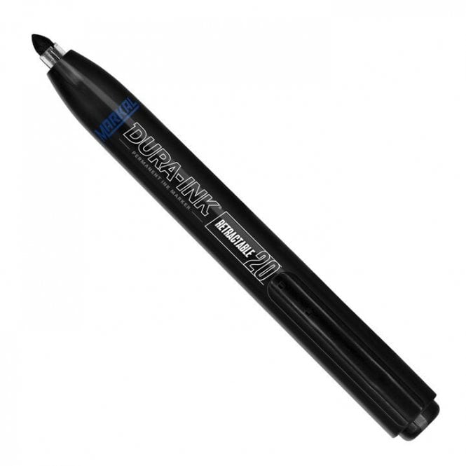 Markal DURA-INK Black Retractable Marker