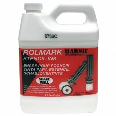 Rolmark Stencil Ink - White