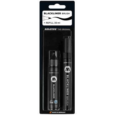 Blackliner Brush Marker & Refill