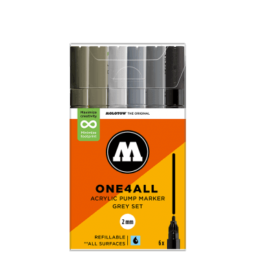 One4All 127HS Grey Set - 2mm Round Tip (6)