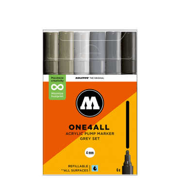 One4All 227HS Grey Set - 4mm Round (6)