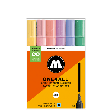 One4All 227HS Pastel Classic Set - 4mm Round (6)