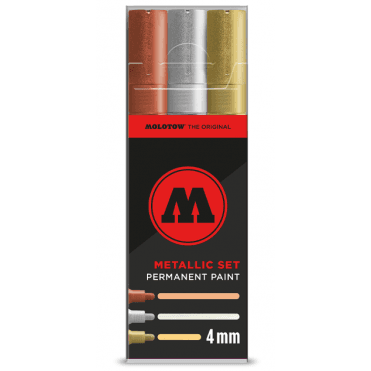 Permanent Paint Metallic Marker Set 4mm