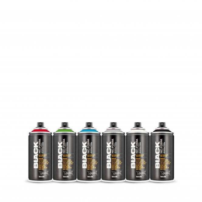 Montana Black Pocket Spray Paint - 6 Pack