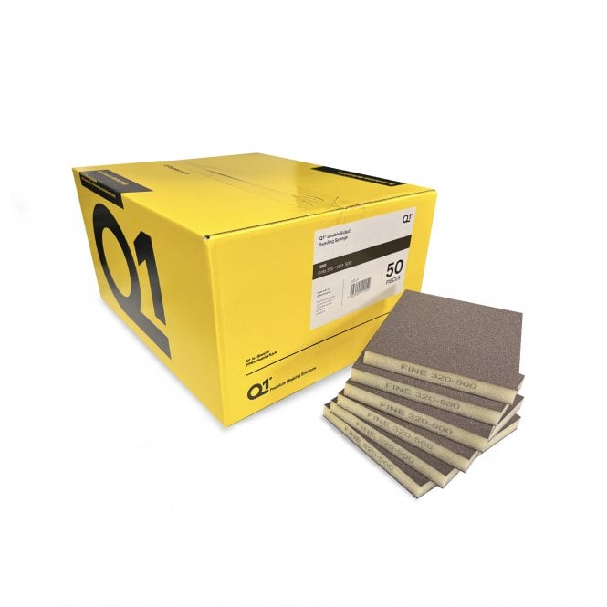 Q1 Tapes Double Sided Sanding Sponge - Fine (Full Box)