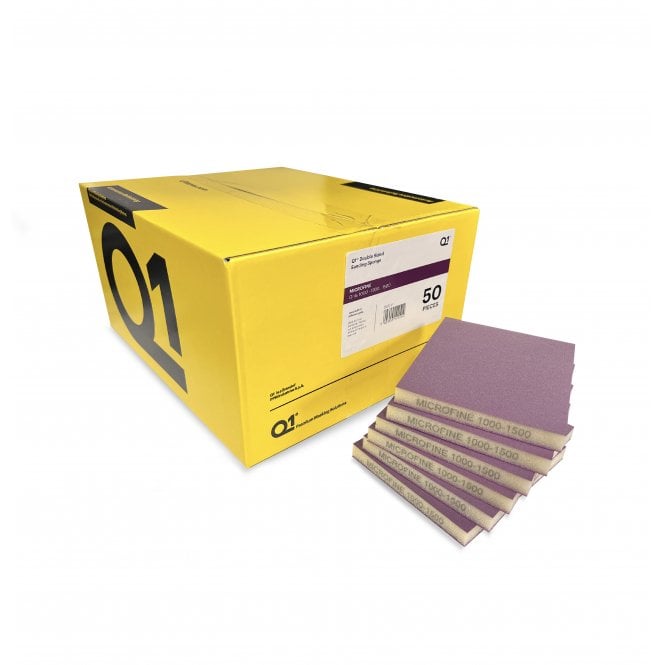 Q1 Tapes Double Sided Sanding Sponge - Microfine (Full Box)