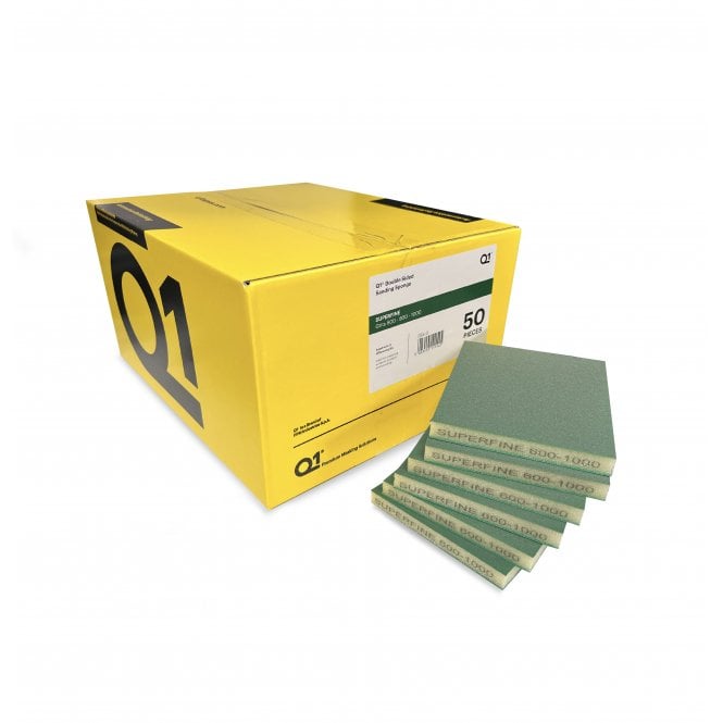 Q1 Tapes Double Sided Sanding Sponge - Superfine (Full Box)