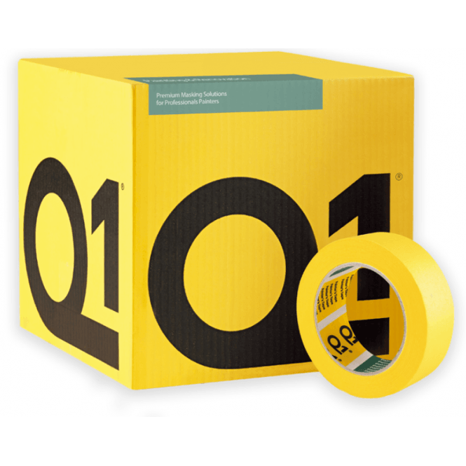 Q1 Tapes Premium Masking Tape - 36mm x 50m (Full 24 Roll Box)