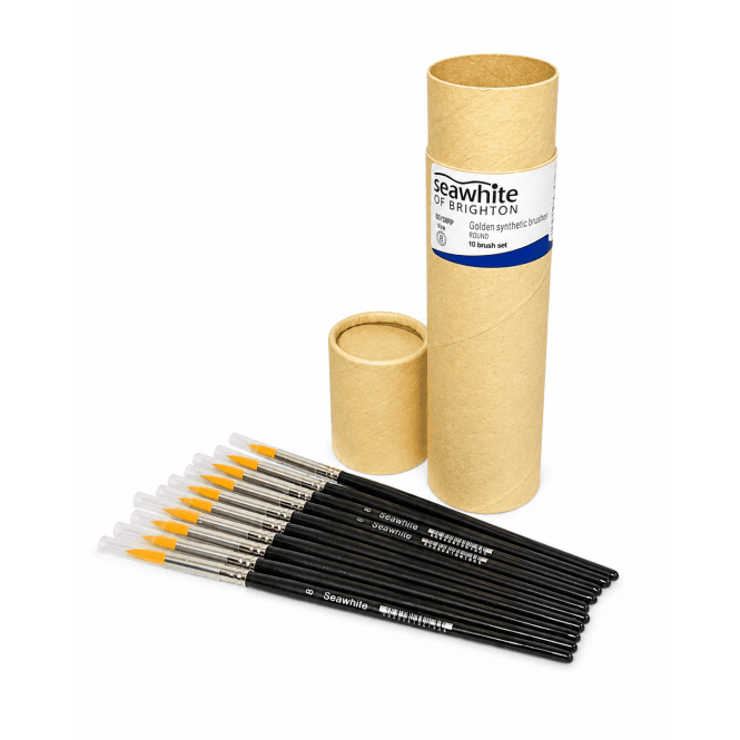 Seawhite SW Golden Synth Brush Size 8 (10 pack)