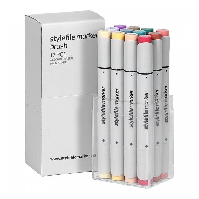 Stylefile Brush Marker 12 Set C