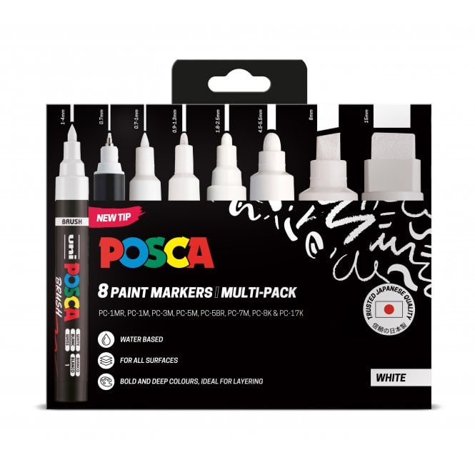 Uni Posca Posca Multipack - White