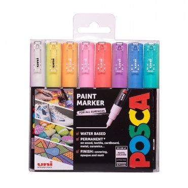 Posca PC-1M 8 Pastel Colours