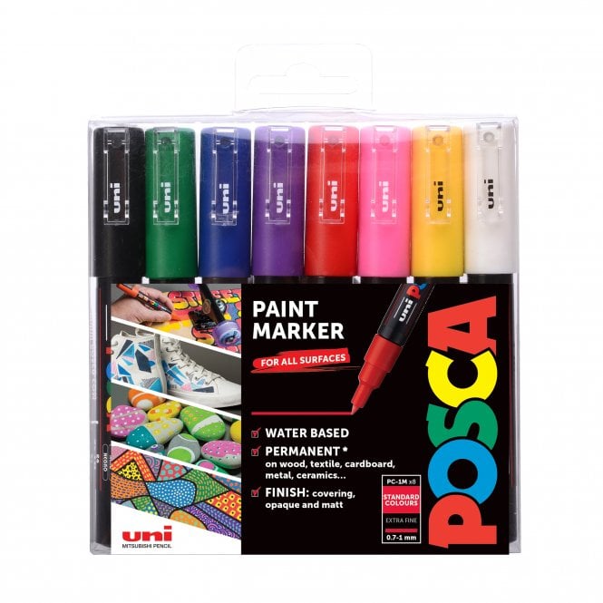 Uni Posca Posca PC-1M 8 Standard Colours
