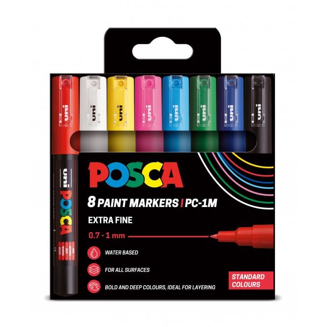 Uni Posca Posca PC-1M 8 Standard Colours
