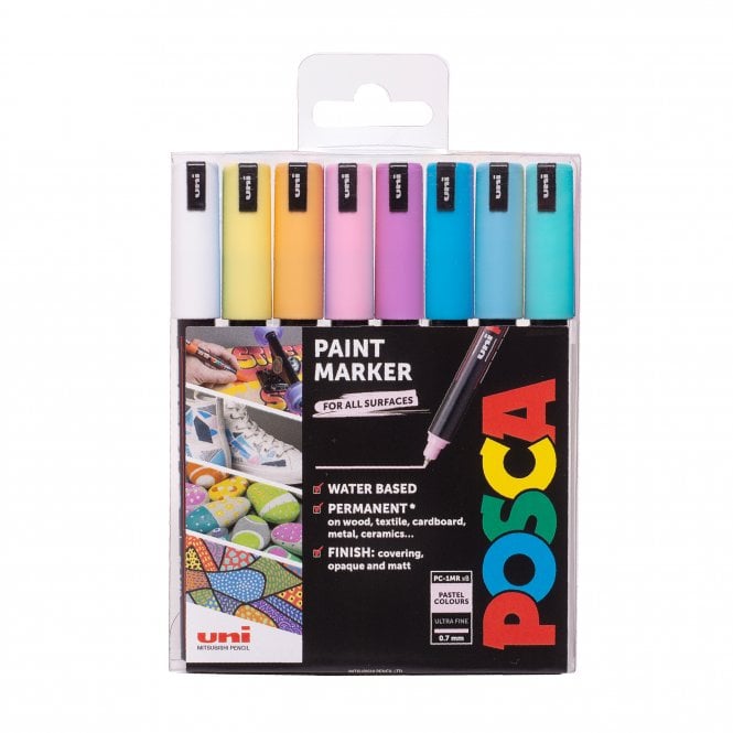 Uni Posca Posca PC-1MR 8 Pastel Colours