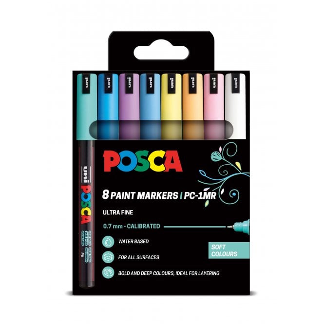 Uni Posca Posca PC-1MR 8 Soft Colours