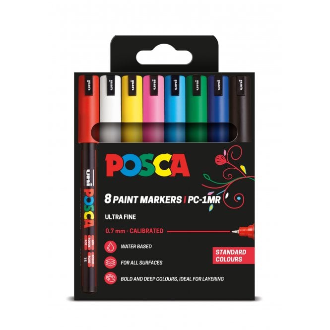 Uni Posca Posca PC-1MR 8 Standard Colours