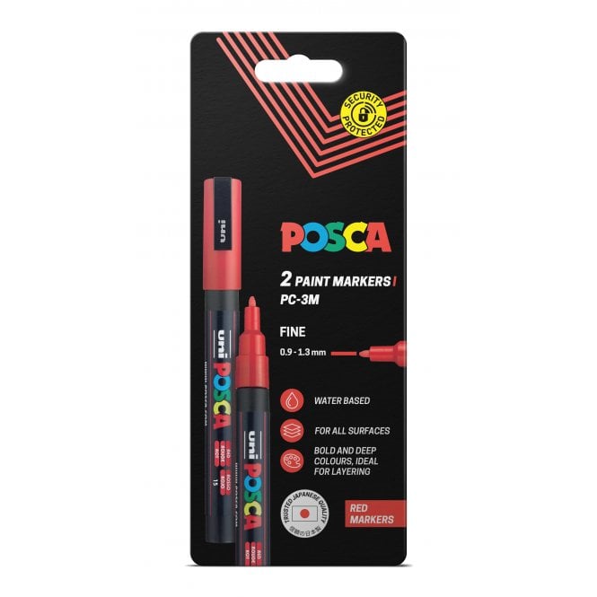 Uni Posca Posca PC-3M Red - 2 Pack