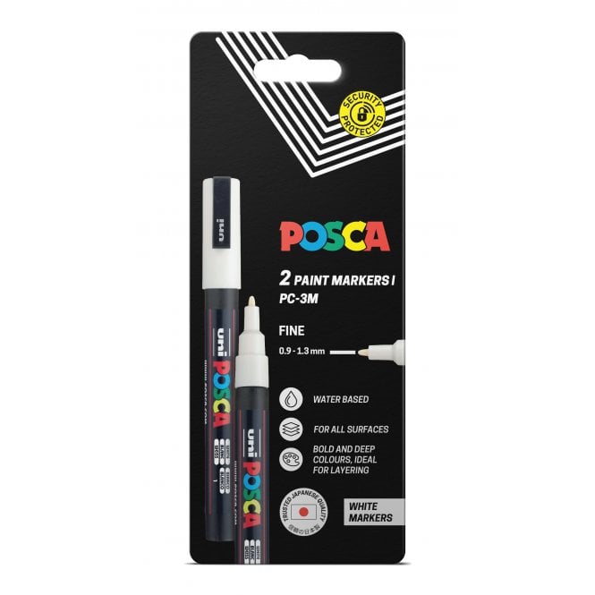 Uni Posca Posca PC-3M White - 2 Pack