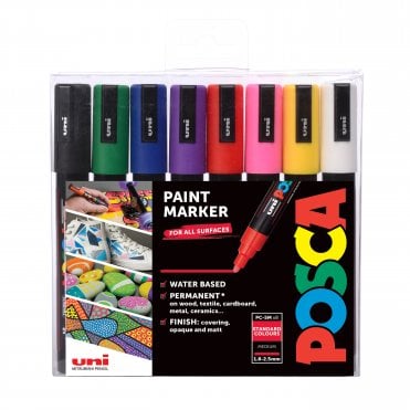 Posca PC-5M 8 Standard Colours