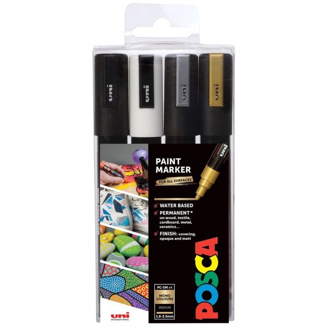 Uni Posca Posca - PC-5M Mono Tones (4)