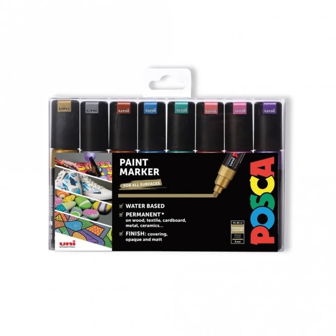 Uni Posca Posca PC-8K 8 Metallic Colours