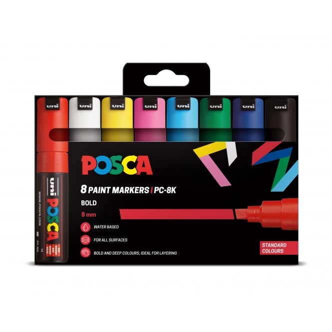 Uni Posca Posca PC-8K 8 Standard Colours