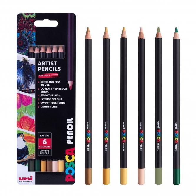 Uni Posca Posca Pencils Set - Earth (6)