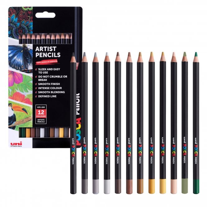 Uni Posca Posca Pencils Set - Terra (12)