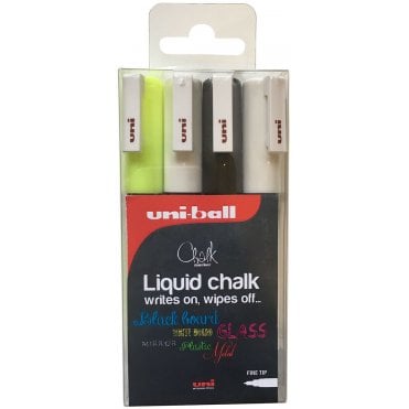 PWE-3MS Chalk Marker Pack - Assorted (4)