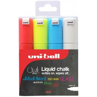 PWE-8K Chalk Marker Pack - Assorted (4)