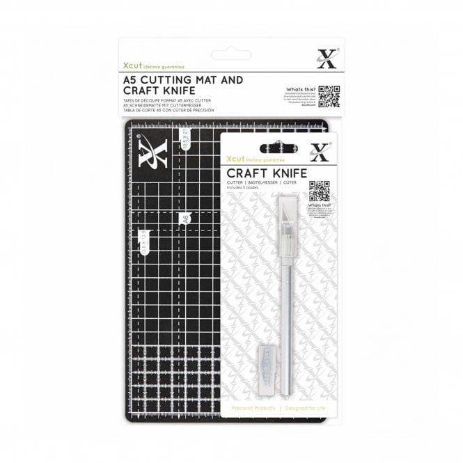 Xcut - A5 Cutting Mat & Craft Knife Set
